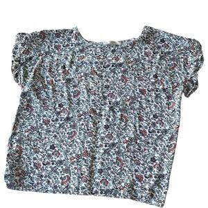 Ann Taylor Loft Cute Loose Fit Floral Top